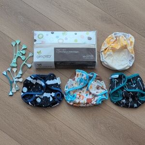 New OsoCozy Cloth Diaper Covers With New Cloth Diaper Pre-folds